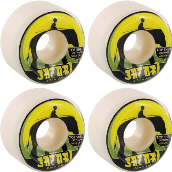 Satori Movement Elephant White Skateboard Wheels - 52mm 84b (Set of 4)