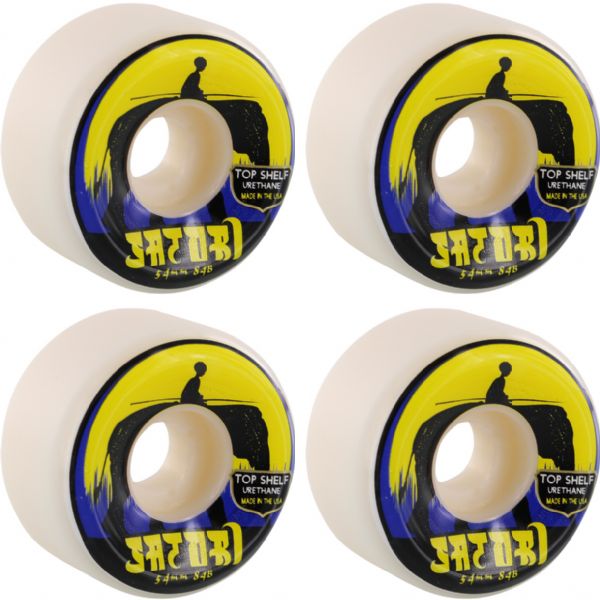 Satori Movement Elephant White Skateboard Wheels - 54mm 84b (Set of 4)