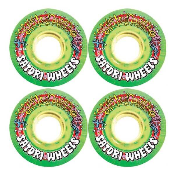 Satori Movement Goo Ball UL Nuggs Green Skateboard Wheels - 54mm 78a (Set of 4) Satori Movement Goo Ball UL Nuggs Green Skateboard Wheels - 54mm 78a (Set of 4)