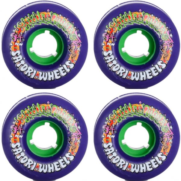 Satori Movement Goo Ball Lil Nuggs Purple Cruiser Complete Skateboard - 54mm 78a (Set of 4)