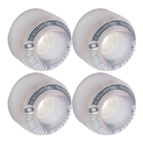Sector 9 Nineballs Clear Smoke Skateboard Wheels - 61mm 78a (Set of 4) Sector 9 Nineballs Clear Smoke Skateboard Wheels - 61mm 78a (Set of 4)