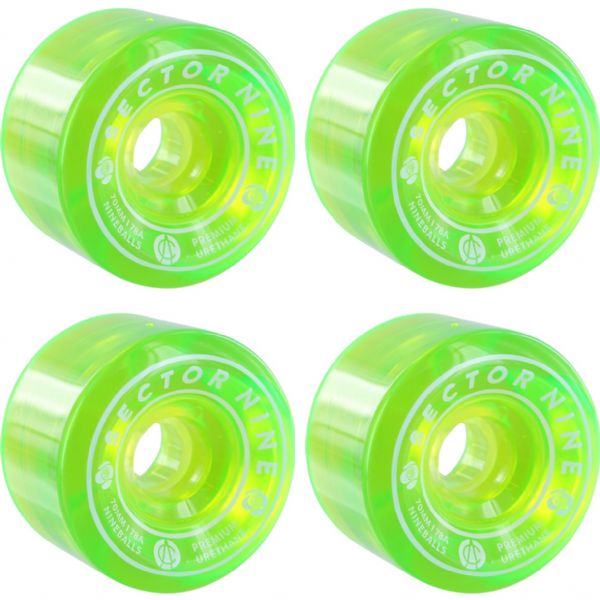 Sector 9 Nineballs Green Skateboard Wheels - 70mm 78a (Set of 4)