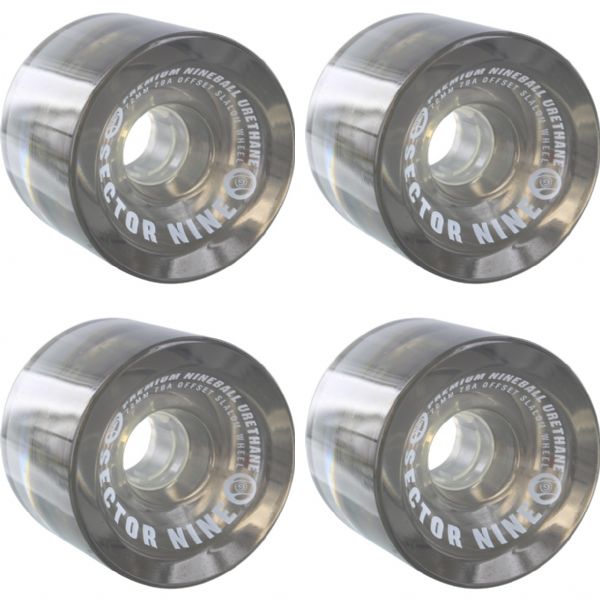 Sector 9 Nineballs Grey Skateboard Wheels - 72mm 78a (Set of 4)