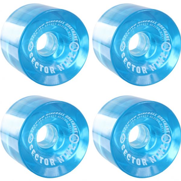 Sector 9 Nineballs Blue Skateboard Wheels - 74mm 78a (Set of 4)
