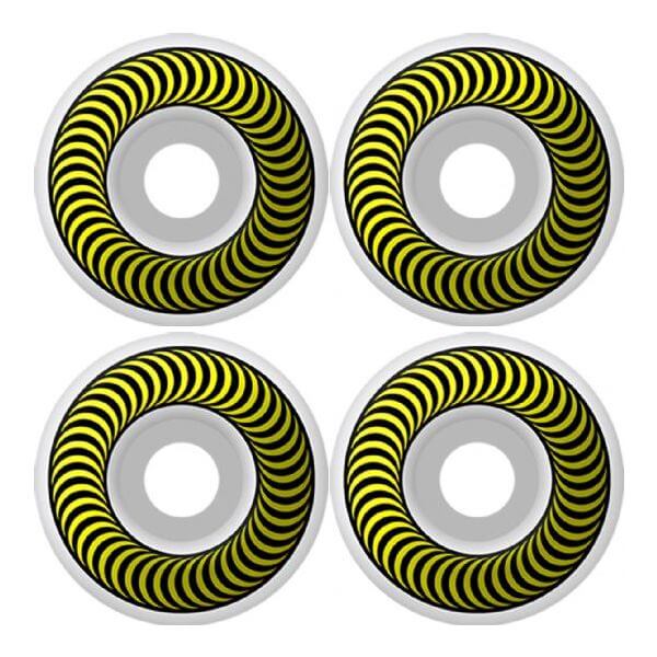 Spitfire Wheels Classics Yellow / Black Skateboard Wheels - 55mm 99a (Set of 4)