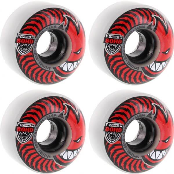 Spitfire Wheels 80HD Charger Classic Clear / Red Skateboard Wheels - 54mm 80d (Set of 4)