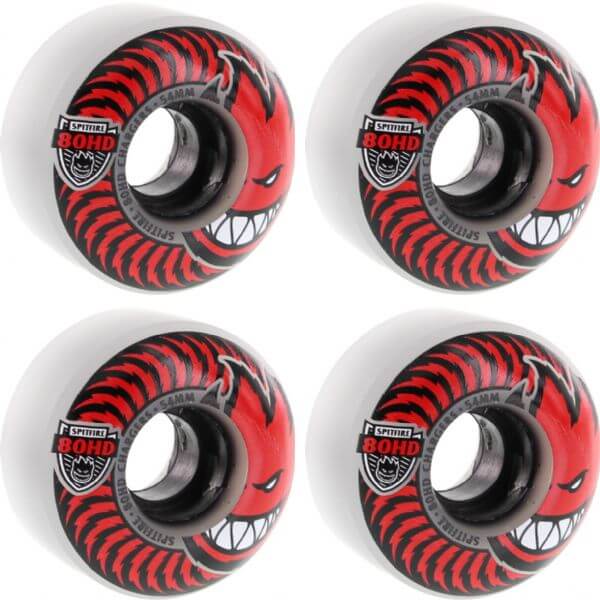 Spitfire Wheels 80HD Charger Classic Clear / Red Skateboard Wheels - 54mm 80d (Set of 4)