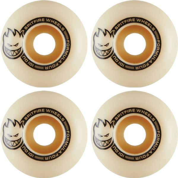 Spitfire Wheels Formula Four Classic Lil Smokies Natural Skateboard Wheels - 50mm 101a (Set of 4)