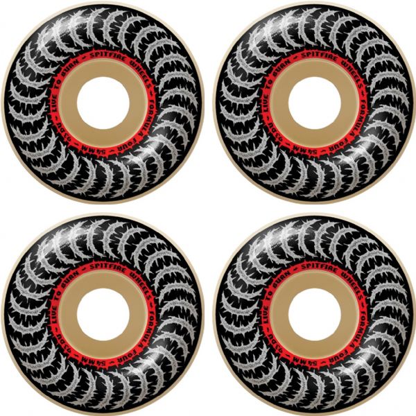 Spitfire Wheels Formula Four Classic Deathmask II Natural Skateboard Wheels - 54mm 93a (Set of 4) Spitfire Wheels Formula Four Classic Deathmask II Natural Skateboard Wheels - 54mm 93a (Set of 4)