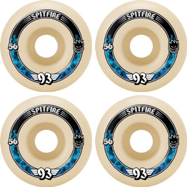 Spitfire Wheels Formula Four Radial Natural Skateboard Wheels - 56mm 93a (Set of 4) Spitfire Wheels Formula Four Radial Natural Skateboard Wheels - 56mm 93a (Set of 4)