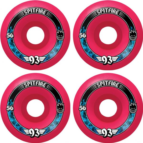 Spitfire Wheels Formula Four Radial Pink Skateboard Wheels - 56mm 93a (Set of 4) Spitfire Wheels Formula Four Radial Pink Skateboard Wheels - 56mm 93a (Set of 4)