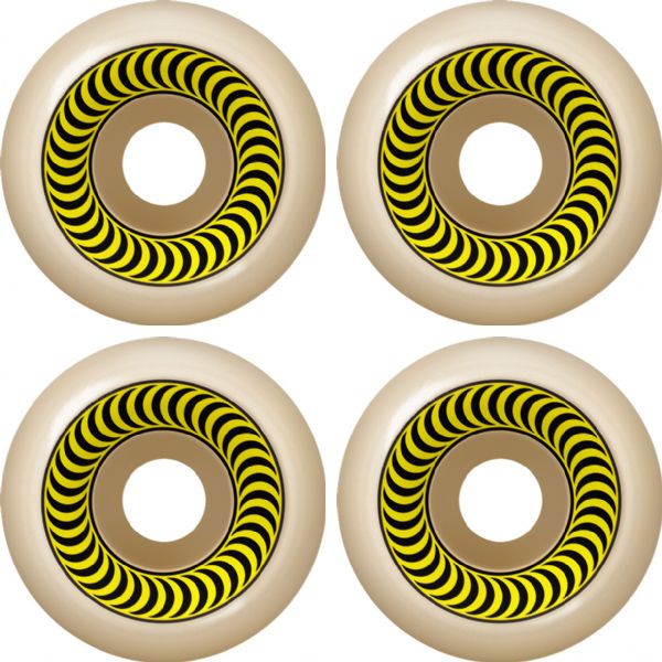 Spitfire Wheels Formula Four OG Classics Natural / Yellow Skateboard Wheels - 55mm 99a (Set of 4)