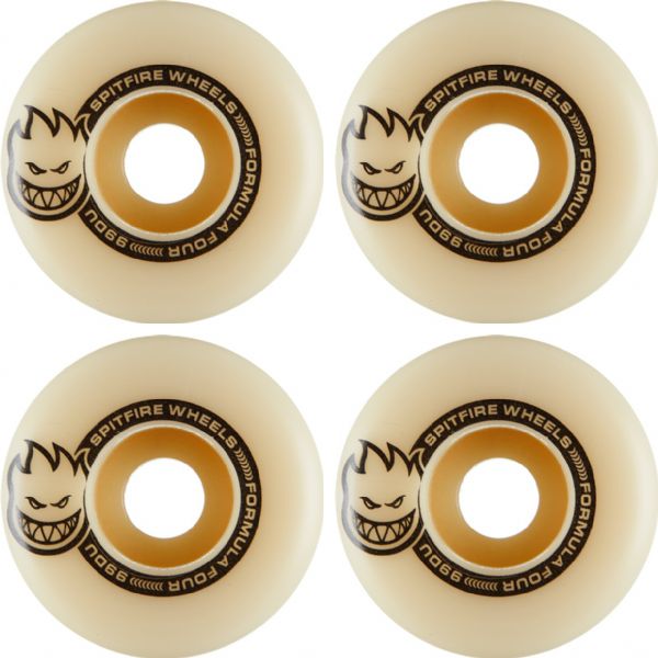 Spitfire Wheels Formula Four Tablets Lil Smokies Natural Skateboard Wheels - 50mm 99a (Set of 4)