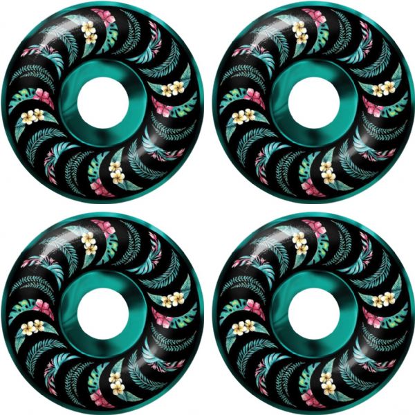 Spitfire Wheels Formula Four Classic Floral Teal / Black Swirl Skateboard Wheels - 53mm 99a (Set of 4) Spitfire Wheels Formula Four Classic Floral Teal / Black Swirl Skateboard Wheels - 53mm 99a (Set of 4)