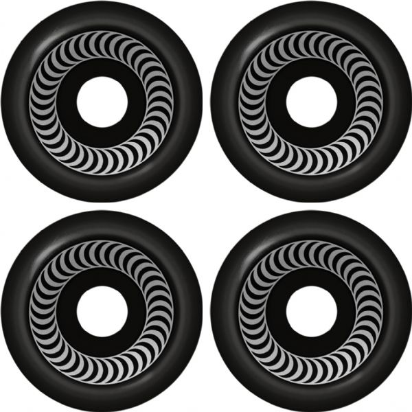 Spitfire Wheels Formula Four OG Classic Black / Silver Skateboard Wheels - 60mm 99a (Set of 4)