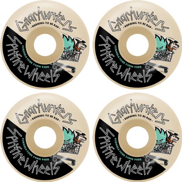 Spitfire Wheels Formula Four Gnarhunters Classic Natural Skateboard Wheels - 54mm 99a (Set of 4)