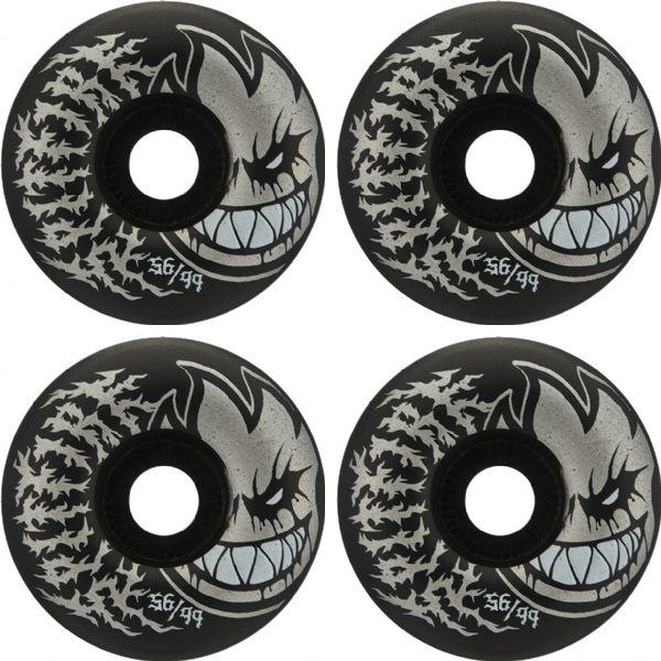 Spitfire Wheels Bighead Radial Full Deathmask II Black Skateboard Wheels - 56mm 99a (Set of 4) Spitfire Wheels Bighead Radial Full Deathmask II Black Skateboard Wheels - 56mm 99a (Set of 4)