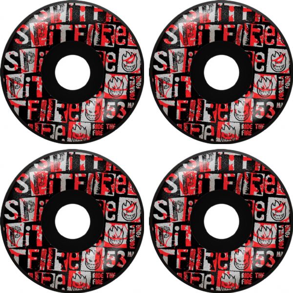 Spitfire Wheels Formula Four Radial Ransom Black Skateboard Wheels - 53mm 99a (Set of 4) Spitfire Wheels Formula Four Radial Ransom Black Skateboard Wheels - 53mm 99a (Set of 4)