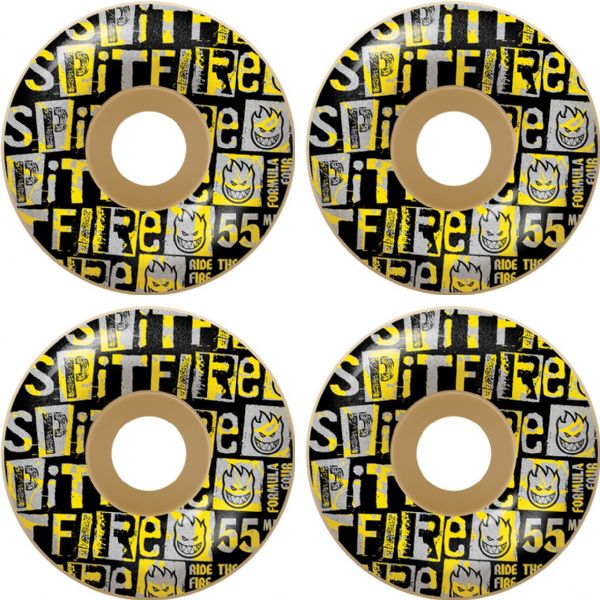Spitfire Wheels Formula Four Radial Ransom Natural Skateboard Wheels - 55mm 99a (Set of 4) Spitfire Wheels Formula Four Radial Ransom Natural Skateboard Wheels - 55mm 99a (Set of 4)