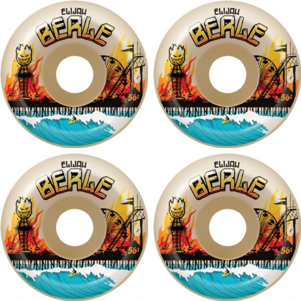 Spitfire Wheels Elijah Berle Formula Four OG Classic Heatwave Natural Skateboard Wheels - 53mm 99a (Set of 4)