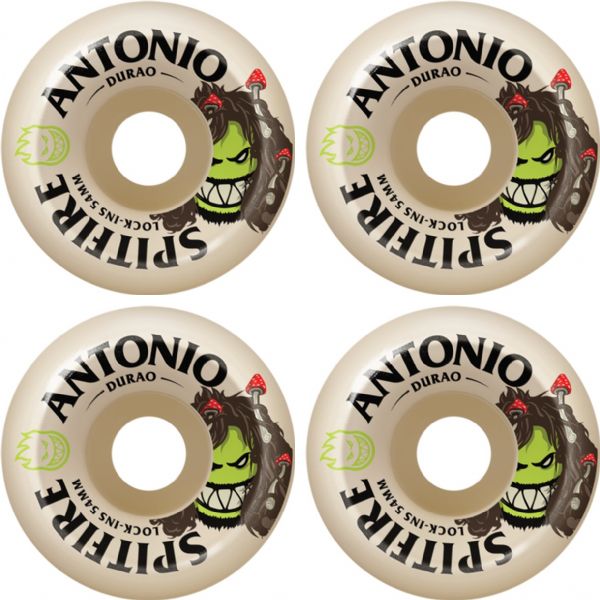 Spitfire Wheels Antonio Durao F4 Lock-Ins Burn Squad Skateboard Wheels - 54mm 99a (Set of 4)