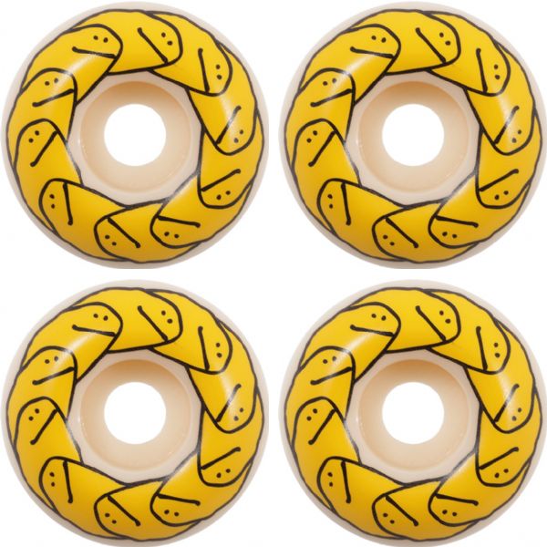 Spitfire Wheels Formula Four Shmoo Natural / Yellow Skateboard Wheels - 52mm 99a (Set of 4)