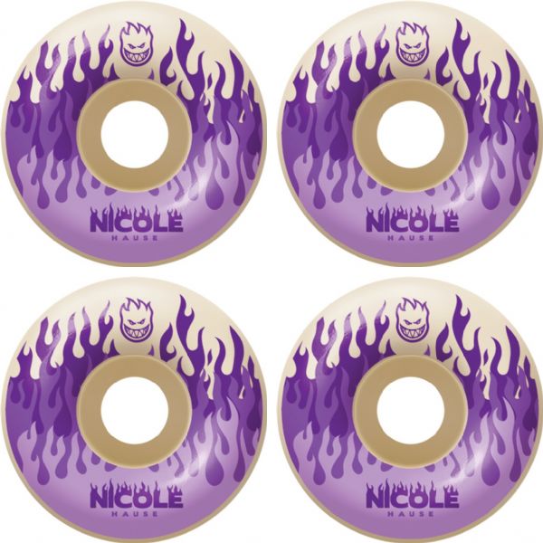 Spitfire Wheels Nicole Hause Kitted Natural Skateboard Wheels - 54mm 99a (Set of 4)