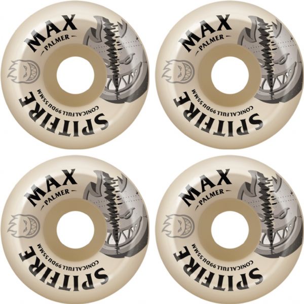 Spitfire Wheels Max Palmer F4 Conical Full Burn Squad Skateboard Wheels - 55mm 99a (Set of 4)