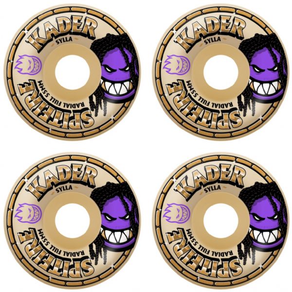 Spitfire Wheels Kader Sylla Formula Four Rolly Radial Full Natural Skateboard Wheels - 55mm 99a (Set of 4) Spitfire Wheels Kader Sylla Formula Four Rolly Radial Full Natural Skateboard Wheels - 55mm 99a (Set of 4)