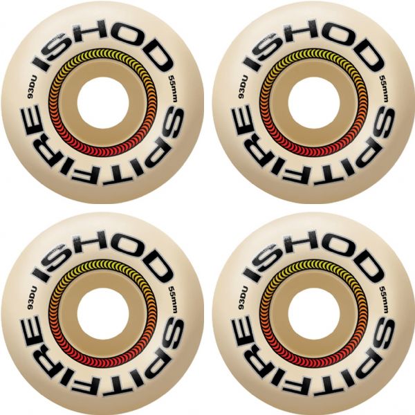 Spitfire Wheels Ishod Wair Formula Four Lock-In Classic Natural Skateboard Wheels - 55mm 93a (Set of 4) Spitfire Wheels Ishod Wair Formula Four Lock-In Classic Natural Skateboard Wheels - 55mm 93a (Set of 4)