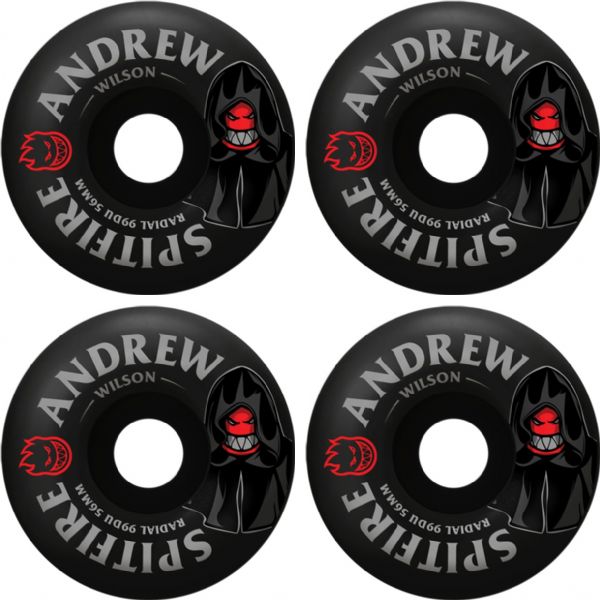 Spitfire Wheels Andrew Wilson F4 Radial Burn Squad Skateboard Wheels - 56mm 99a (Set of 4)