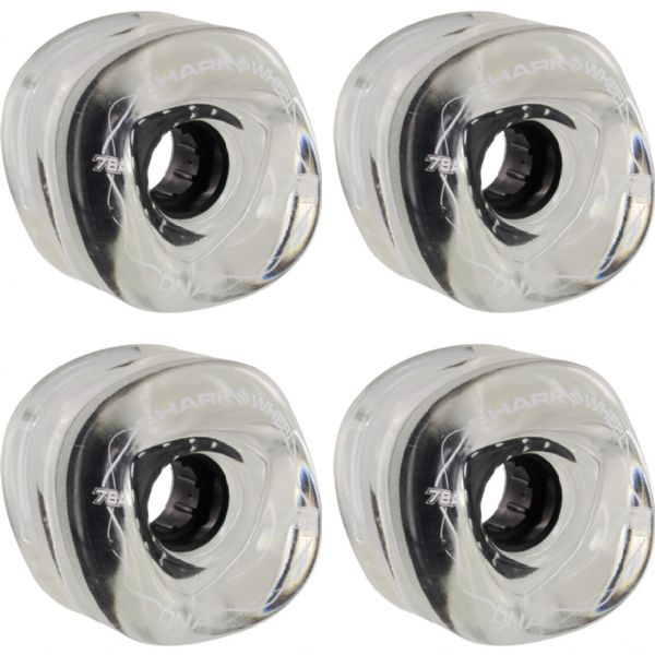 Shark Wheels DNA Clear Skateboard Wheels - 72mm 78a (Set of 4)