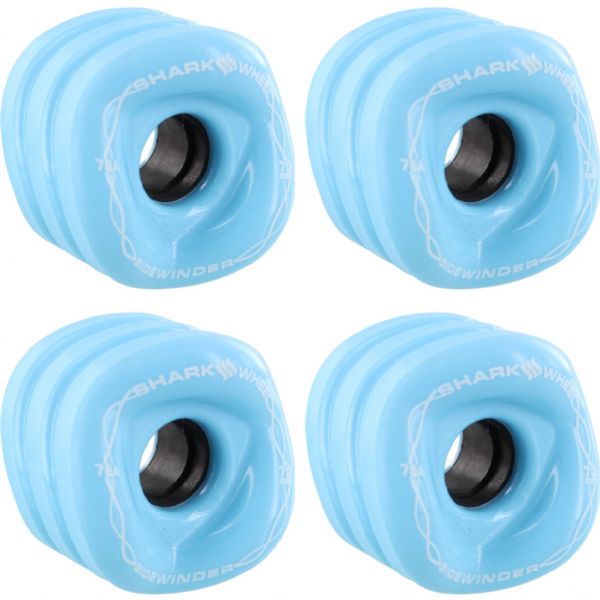 Shark Wheels Sidewinder Ice Blue Skateboard Wheels - 70mm 78a (Set of 4)