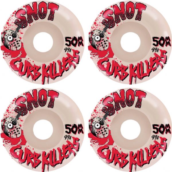 Snot Wheel Co. Curb Killer Conical Natural Skateboard Wheels - 50mm 99a (Set of 4)