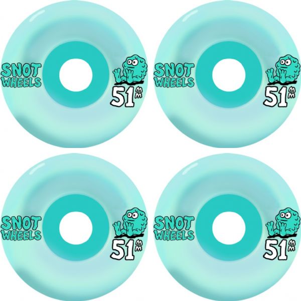 Snot Wheel Co. Team Teal Skateboard Wheels - 51mm 99a (Set of 4)