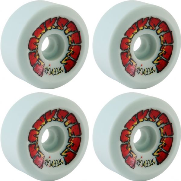 Speedlab Wheels Cranksters White Skateboard Wheels - 66mm 95a (Set of 4)