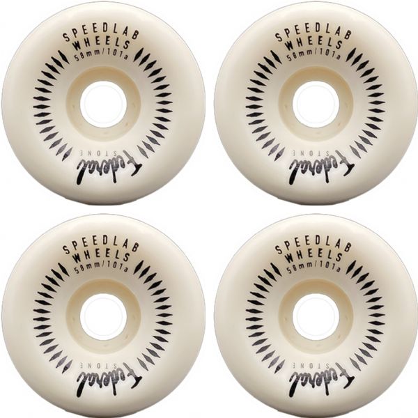 Speedlab Wheels Federal Stone White Skateboard Wheels - 56mm 101a (Set of 4)