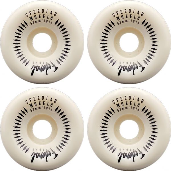 Speedlab Wheels Federal Stone White Skateboard Wheels - 58mm 101a (Set of 4)