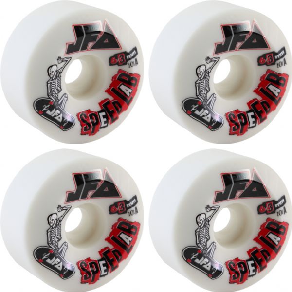 Speedlab Wheels JFA White Skateboard Wheels - 63mm 101a (Set of 4)