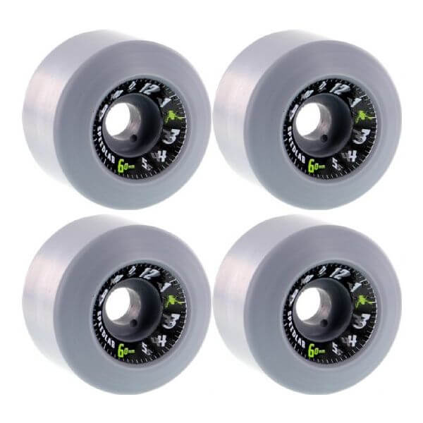Speedlab Wheels Time Flies Grey Skateboard Wheels - 60mm 98a (Set of 4)