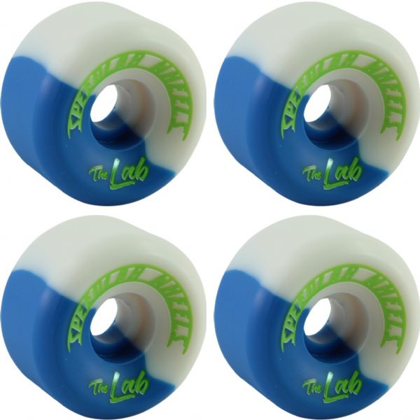 Speedlab Wheels The Lab Navy / White Split Skateboard Wheels - 56mm 99a (Set of 4)