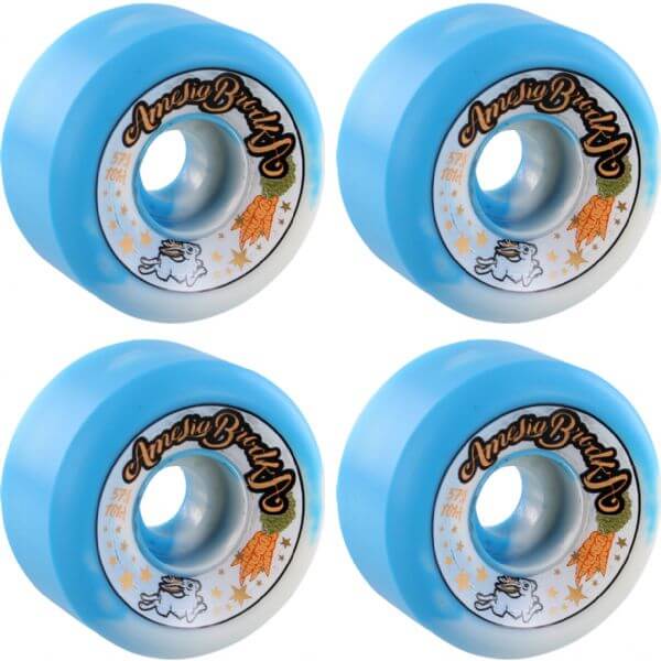 Speedlab Wheels Amelia Brodka Pro Model Blue / White Swirl Skateboard Wheels - 57mm 101a (Set of 4)