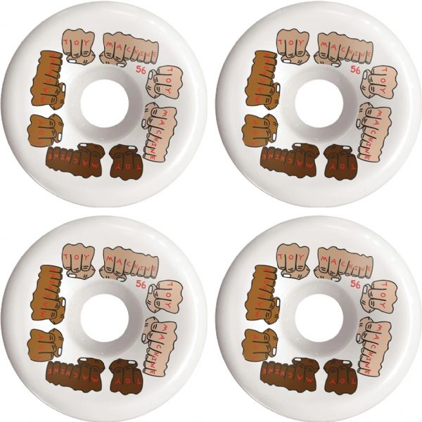Toy Machine Skateboards Fists Colors C-Line White - 56mm 100a (Set of 4) Toy Machine Skateboards Fists Colors C-Line White - 56mm 100a (Set of 4)
