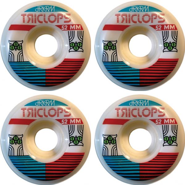 Triclops Skateboards Strix White Skateboard Wheels - 52mm 99a (Set of 4)