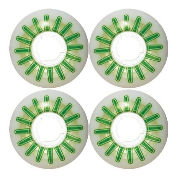 Type S Wheels Odd Line White Skateboard Wheels - 51mm 98a (Set of 4)