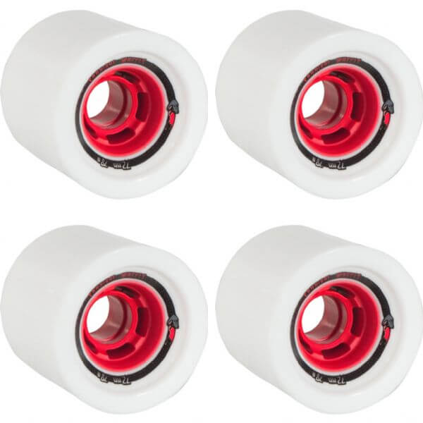 Venom Skateboards Cobra Core Cannibal White / Red Skateboard Wheels - 72mm 78a (Set of 4)